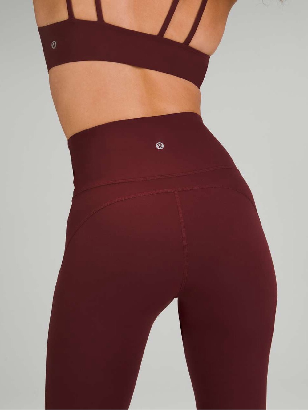 lululemon athletica Groove Pant Flare Super High Rise Size 4 Burgandy - Picture 2 of 8